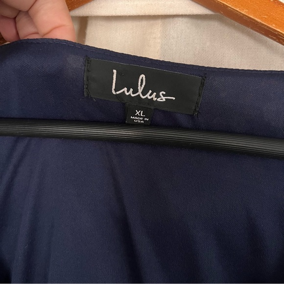 Lulus Bloom For Me Navy Blue Floral Print Long Sleeve Skater Dress
Size XL - Picture 9 of 10